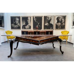 Unknown Artists, Unstructured Table. Unique Piece, 70s Furniture