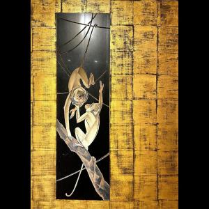 Jacques Lehmann Dit Nam (1881-1974) - "two Monkeys In The Lianas"