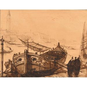 André Maire (1898-1984) - "grand Canal In Venice"