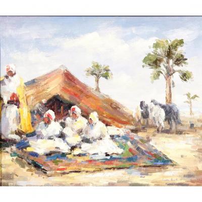 Léon Luret (died In 1969) - "le Bivouac"
