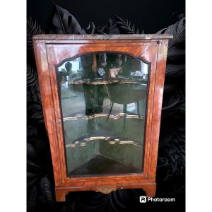 Pair Of Rosewood Marquetry Display Cabinets - 19th Century Rose