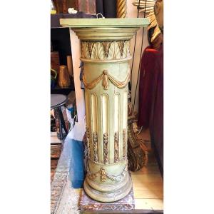 Ornamental Column In A Neoclassical Style - 19th Century
