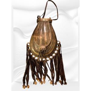 Rare Tuareg Bronze Tobacco Pouch - 19th Century