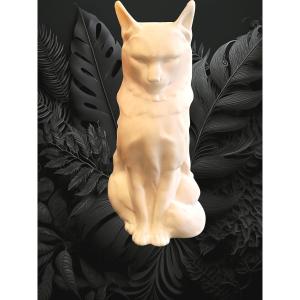 Edouard- Marcel Sandoz Sitting Cat Number 2 Sèvres Biscuit 