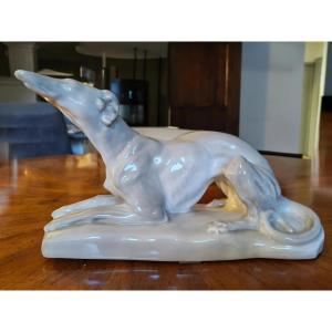 Sloughi Dog By Camille Tharaud, Art Deco