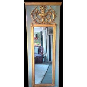 Carved And Gilded Wood Trumeau 18th Century