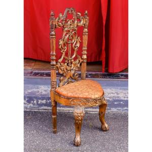 17th Century Giltwood Chair