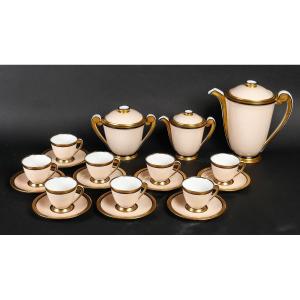Art Deco Coffee Service "charles Ahrenfeld" Limoges 1920