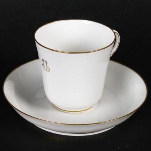 White And Gold Sèvres Cup 1860