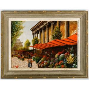 Jvcanel "the Flower Market, Place De La Madeleine Paris"
