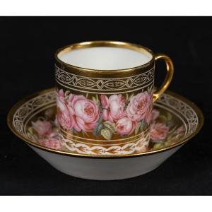 Litron Cup With Roses 18th Century (attributed To Locré 1785)