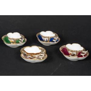 Four Saxony Cups 19th Ar (augustus Rex)