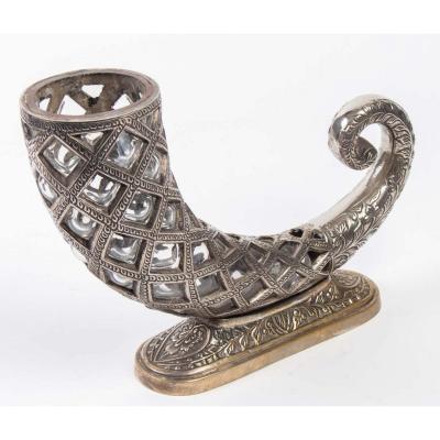 Abundance Horn In Sylver Bronze And Cristal