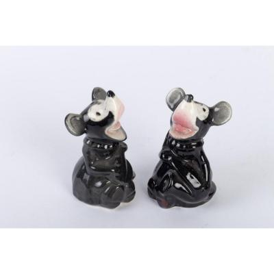 Mickey Mouse 1940 Salt And Pepper Shaker