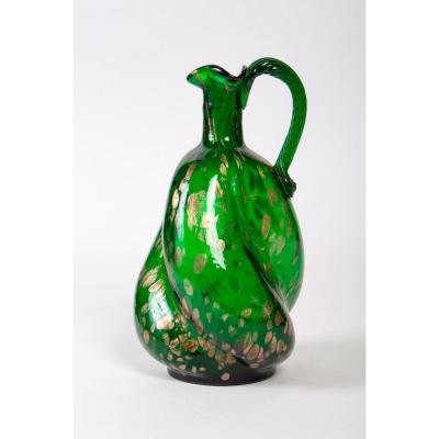 Broc Emerald Green And Adventurine Venice (azioni Salviati And Co) 1875