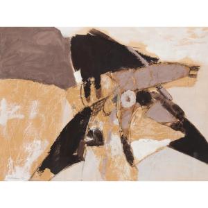 "composition" , Abstract Painting, Albert Bitran 