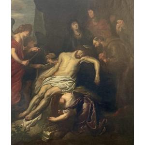 Pietà With Saint Francis