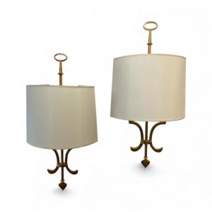 Pair Of Gilt Bronze Wall Sconces
