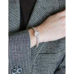 Vintage Astral Diamond Ladies' Wristwatch, 5.70 Carats On White Gold, 1960s