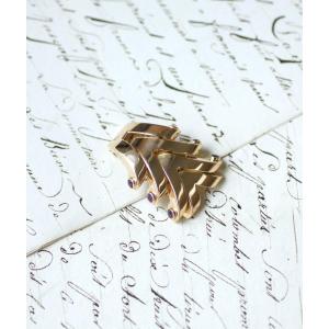 Boucheron Ruby Clip Brooch On Rose Gold, 1940s