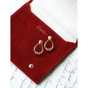 Cartier Trinity Drop Earrings Three Golds