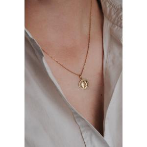 Pebble Medal Of The Virgin In Yellow Gold 750/000 Arthus Bertrand