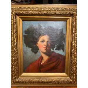 Painting Portrait Woman XIX Painting Painter