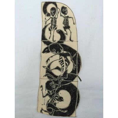 Jean Michel Basquiat Ink On Paper