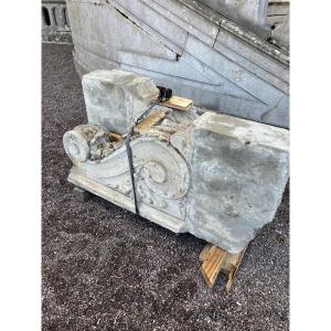 Carved Stone Balcony Support Other Acanthus Leaves Scrolls Sculpture Materials Old D