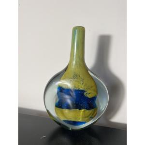 Michael Harris Glass Vase, 20th-century Art Design 