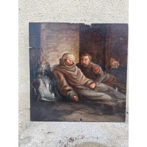 Painting On Panel, Military Militaria, War 