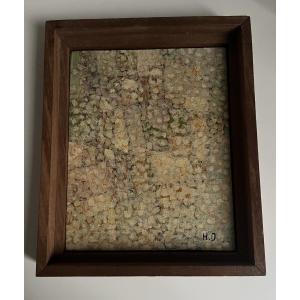 School Of Lyon, Abstract Pointillist Painting Signed Henri Darnaud