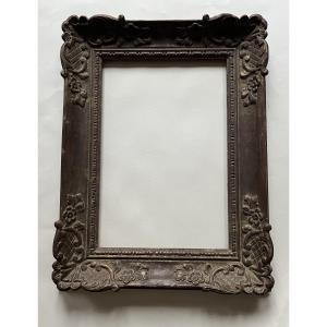 Antique Carved Wooden Frame, French Work, Early 20th Century, 5p, 35 Cm X 24 Cm