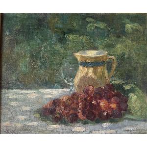 Impressionist Still Life Painting With Motifs, Signed Maillard?