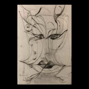 Anne Body "jezebel" Surrealist Abstract Engraving Numbered 4/7, Signed And Dated 1961