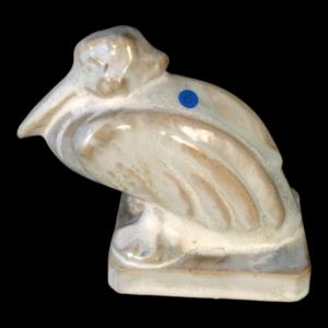 Roger Guerin - Stylized Pelican - Art Deco Stoneware Sculpture (from Bouffioulx), Ca. 1925