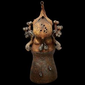 Yves Rhayé, Monumental Sculpture In Glazed Ceramic, Fantastic Surrealism, Ca 1970