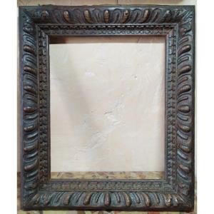 Henri II Frame In Carved Oak Early 19th Century.