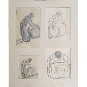 Berthe Marx: “4 Vignettes Of The Coopers” Lead Mines Circa 1940