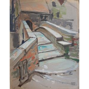 Robert Beat (1903-1990) The Little Bridge In Bruges