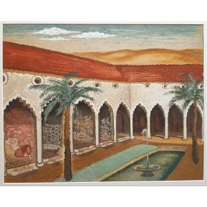 Dimitri Merinoff (1896-1971) Odalisque In The Atrium