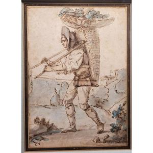 Carle Vernet (1758-1836) Attributed The Pedlar 