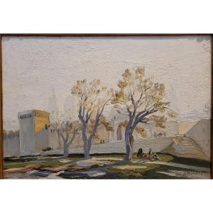 Joseph Hurard (1887-1957) View Of Avignon