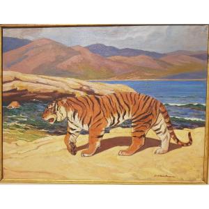 Emile Marie Beaume (1887-1967) The Tiger