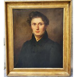 French School 1820 Portrait Of A Young Man