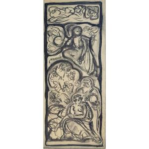 Alfred Lombard (1884-1973) Project For The 1937 Exhibition