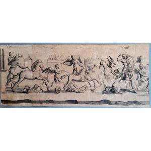 18th Century Italian School The Chariot Race