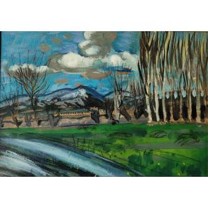 Auguste Chabaud (1882-1955) Landscape In Graveson