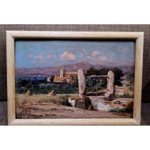 Eugène De Barberiis (1851-1937) Landscape Towards Bandol