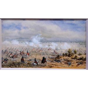 Theodore Jung (1803-1865) Battle Scene